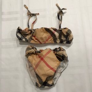 Burberry toddler nova cotton ruffle bikini 18m